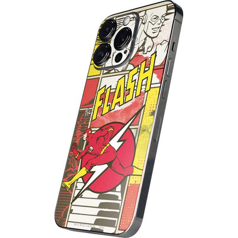 DC Comics Flash Block Pattern iPhone 16 Pro Skin
